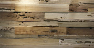 rivestimento murale in teak / per uso residenziale / professionale / testurizzato