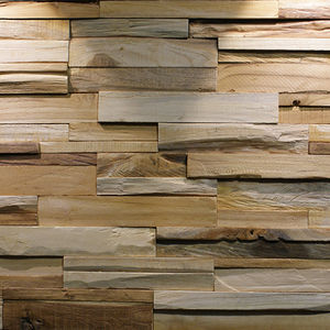 rivestimento murale in teak / per uso residenziale / professionale / testurizzato