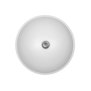 lavabo da appoggio / tondo / in composito / moderno