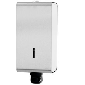 distributore di sapone da parete / in acciaio inossidabile / manuale