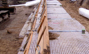 geogriglia antierosione / di consolidamento / per muro di contenimento / in poliestere