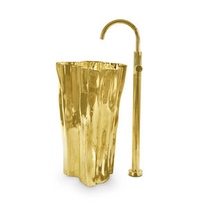 lavabo da terra / in ottone / design originale