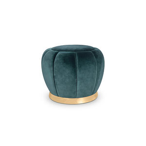 sgabello moderno / in tessuto / in ottone lucidato