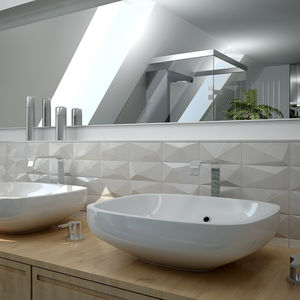 piastrella da interno / da parete / in ceramica / motivo geometrico