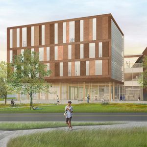 edificio prefabbricato / per edifici pubblici / in legno / in calcestruzzo