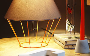 lampada da tavolo / moderna / in lino / in cotone