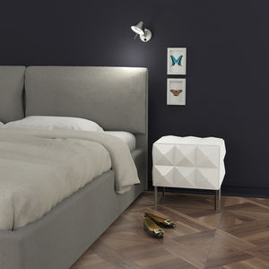 comodino / design originale / in MDF laccato / rettangolare