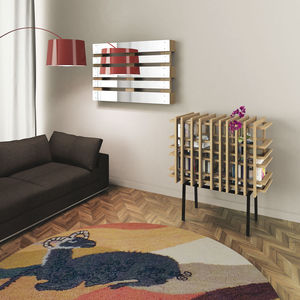 credenza design originale / in quercia / in vetro / con ripiano
