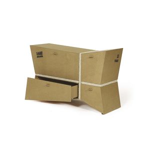 credenza design originale / in MDF laccato / in legno oliato / in materiale riciclato
