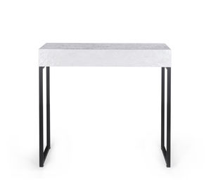 consolle moderna / in legno laccato brillante / in metallo / rettangolare