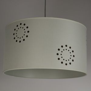 lampada a sospensione / moderna / in tessuto / da interno