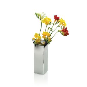 vaso moderno / in acciaio inossidabile