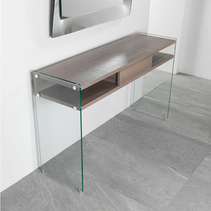 consolle moderna / in vetro / in laminato