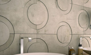 piastrella da bagno / da parete / in gres porcellanato / motivo geometrico
