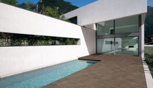 piastrella per bagnasciuga di piscina / da pavimento / in gres porcellanato / metrò parigino