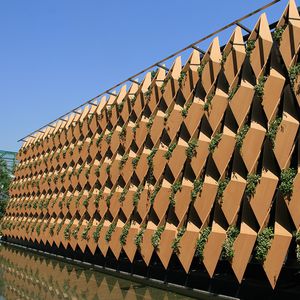 rivestimento di facciata per giardino verticale / in WPC / opaco / in pannello