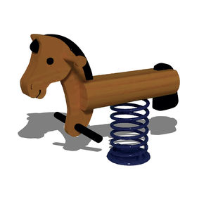 gioco a molla in legno / in acciaio inox / animale / 2 posti
