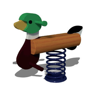 gioco a molla in legno / in acciaio inox / animale / monoposto