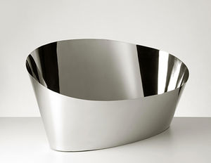 vaso moderno / in acciaio