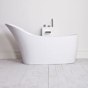 vasca da bagno da appoggio / ovale / in composito / ghisa minerale
