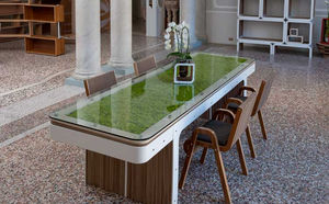 tavolo design originale / in legno / in vetro / in cartone
