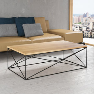 tavolino basso / moderno / in metallo / in MDF laccato