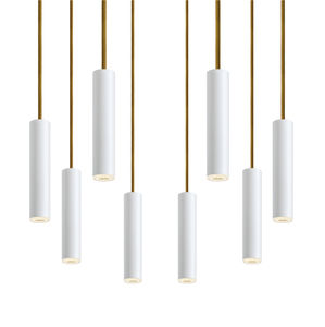 luce a sospensione / LED / tonda / tubolare