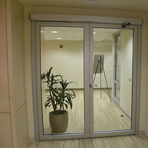 pannello in vetro per porta / per parete / per edilizia / con isolamento termico