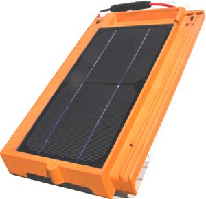 tegola fotovoltaica / in resina termoplastica / marrone / aspetto tradizionale