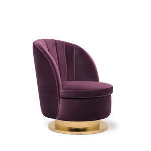 chauffeuse moderna / in ottone / in cotone / in velluto