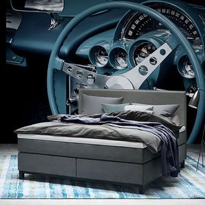letto standard / matrimoniale / moderno / imbottito