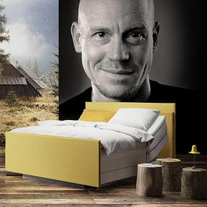 letto standard / matrimoniale / moderno / imbottito