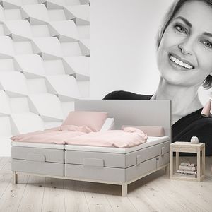 testiera per letto matrimoniale / moderna / in tessuto / imbottita