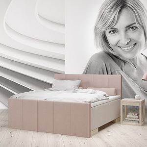 testiera per letto matrimoniale / moderna / in tessuto / imbottita