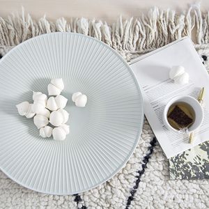 piatto da cena / rotondo / in ceramica / bianco