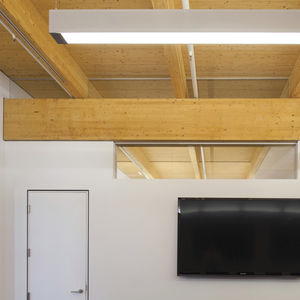 trave prefabbricata / in legno lamellare / rettangolare / per solaio
