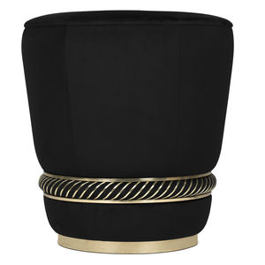 sgabello moderno / in velluto / in ottone / imbottito
