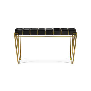 consolle moderna / in legno / in vetro / in ottone