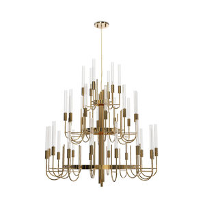 lampadario moderno / in cristallo / in ottone