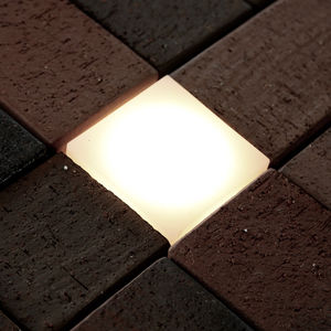 luce ad incasso / LED / quadrata / da esterno