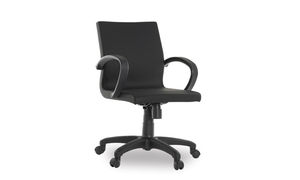 sedia da ufficio moderna / con braccioli / imbottita / con rotelle