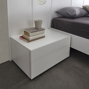 comodino / moderno / in MDF laccato / rettangolare