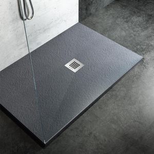 piatto doccia rettangolare / in resina / in marmo / antiscivolo