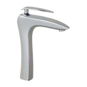 miscelatore per lavabo / in ottone cromato / da bagno / 1 foro