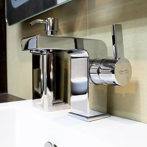 miscelatore per lavabo / in ottone cromato / da bagno / 1 foro