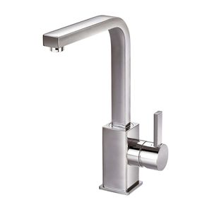 miscelatore per lavabo / in ottone cromato / da bagno / 1 foro