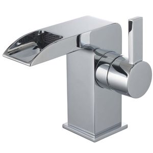 miscelatore per lavabo / in ottone cromato / da bagno / 1 foro