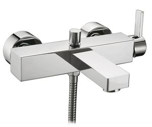miscelatore da doccia / per vasca / da parete / in ottone cromato