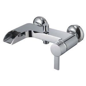 miscelatore da doccia / per vasca / da parete / in ottone cromato