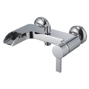 miscelatore da doccia / per vasca / da parete / in ottone cromato